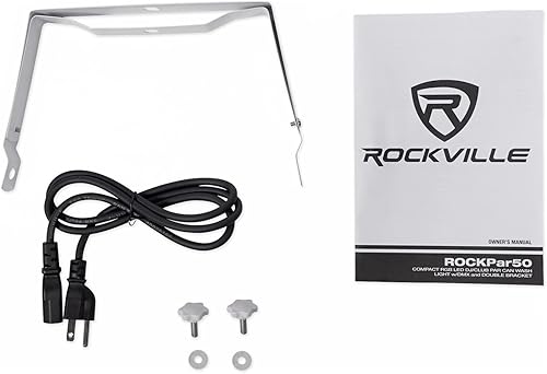 Miniatura 7 de (24) Rockville RockPAR50 LED RGB Compact Par Can DJ/Club/Stage DMX Luz de lavado - Blanco