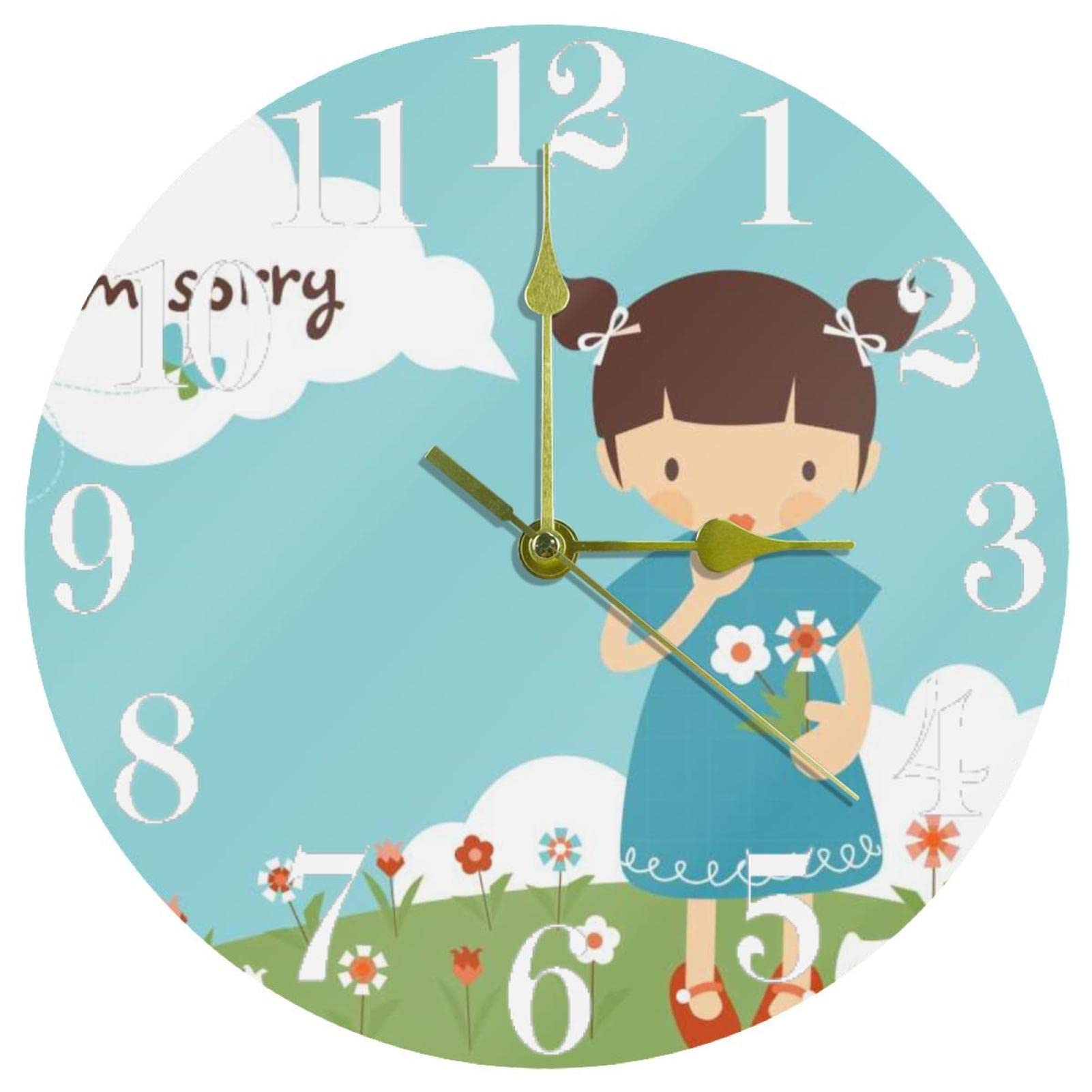 Horloge murale à quartz silencieuse pour retrouver le sommeil et le calme