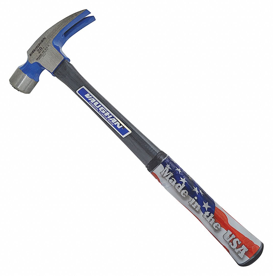 Vaughan FS999ML 20 Oz Milled Face Fiberglass Handle Ripping Hammer