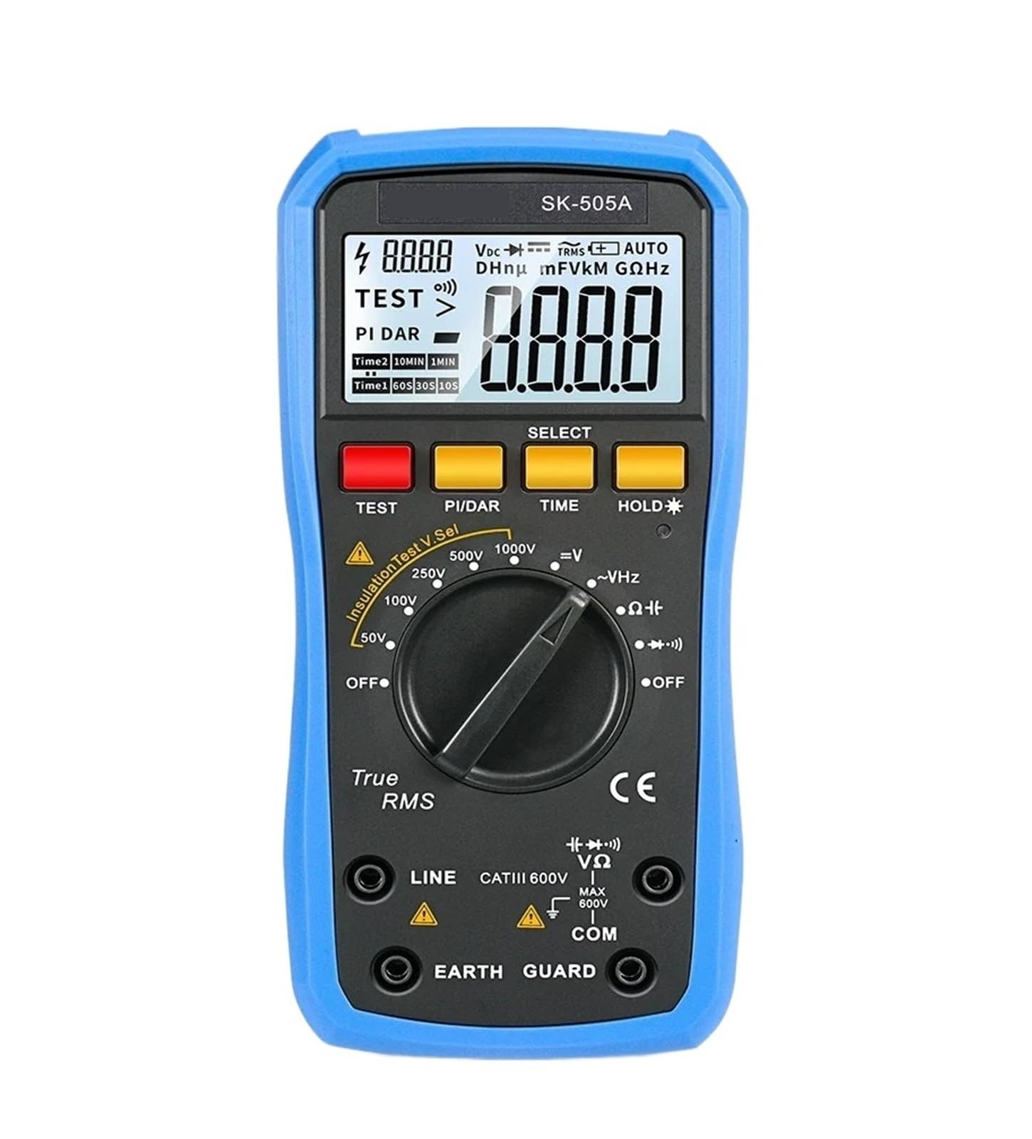 SK-505A Multimetro digitale 2 in 1 Tester di resistenza isolamento 1000 V Voltmetro AC/DC