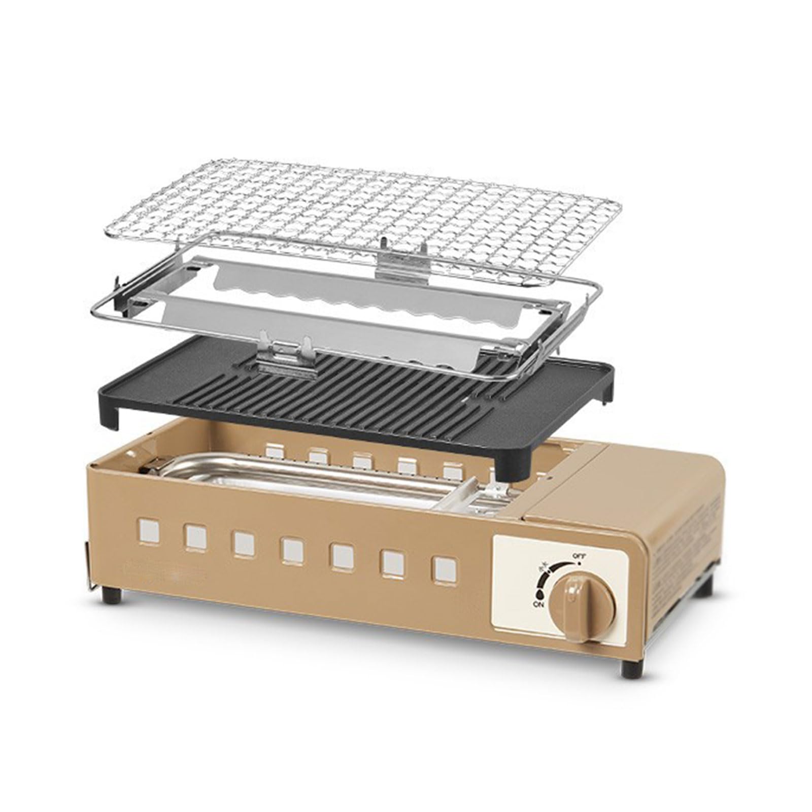 Przenośna kuchenka gazowa, wykonana z zimnej płyty, aluminium, stali nierdzewnej i innych materiałów, niezależnie od tego, czy na rodzinne spotkania, czy na kempingu na świeżym powietrzu