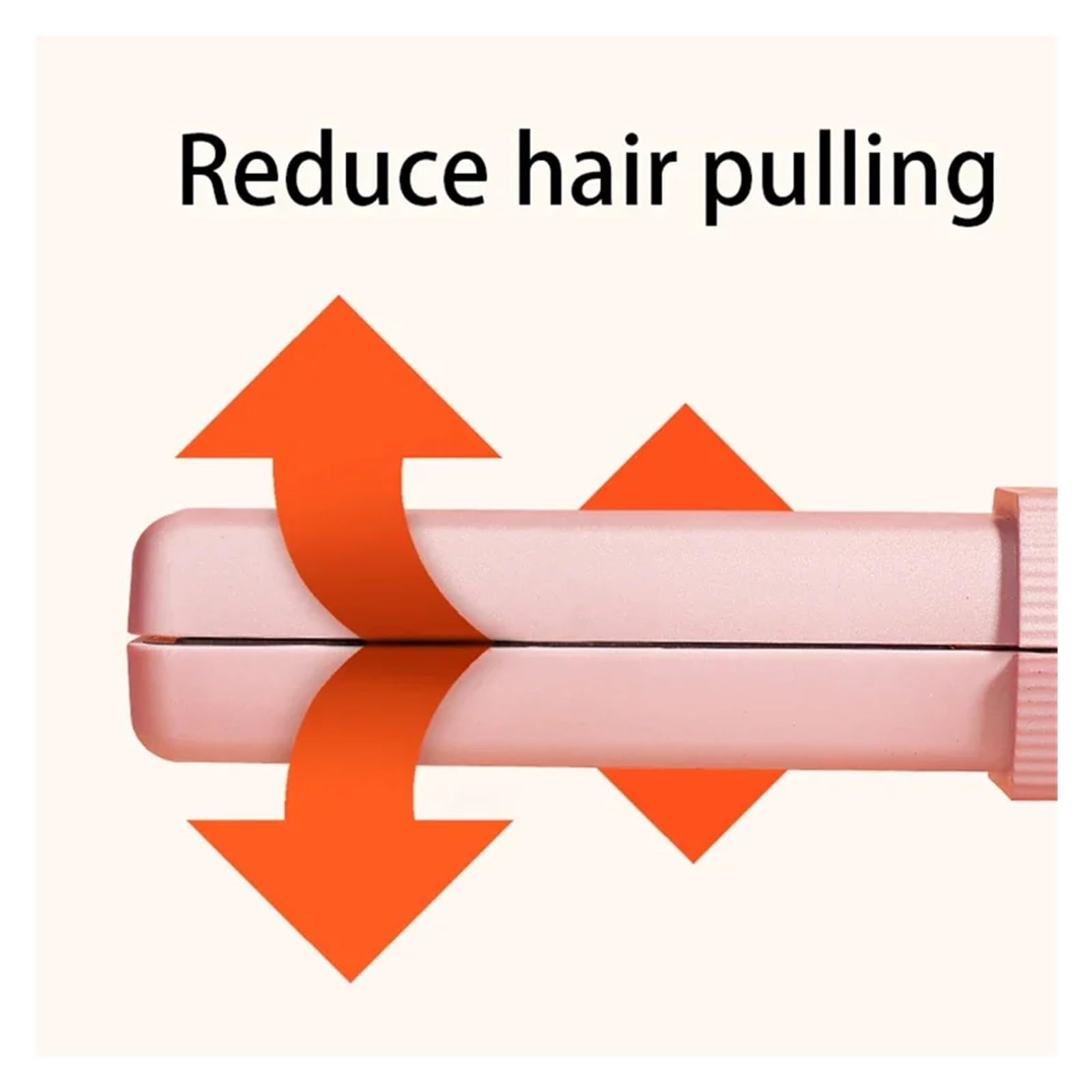 Alisador de pelo inalámbrico Usb, Mini rizador de pelo de cerámica, 3 planchas planas portátiles de temperatura constante for viajes cuicui (Size : Rosa)