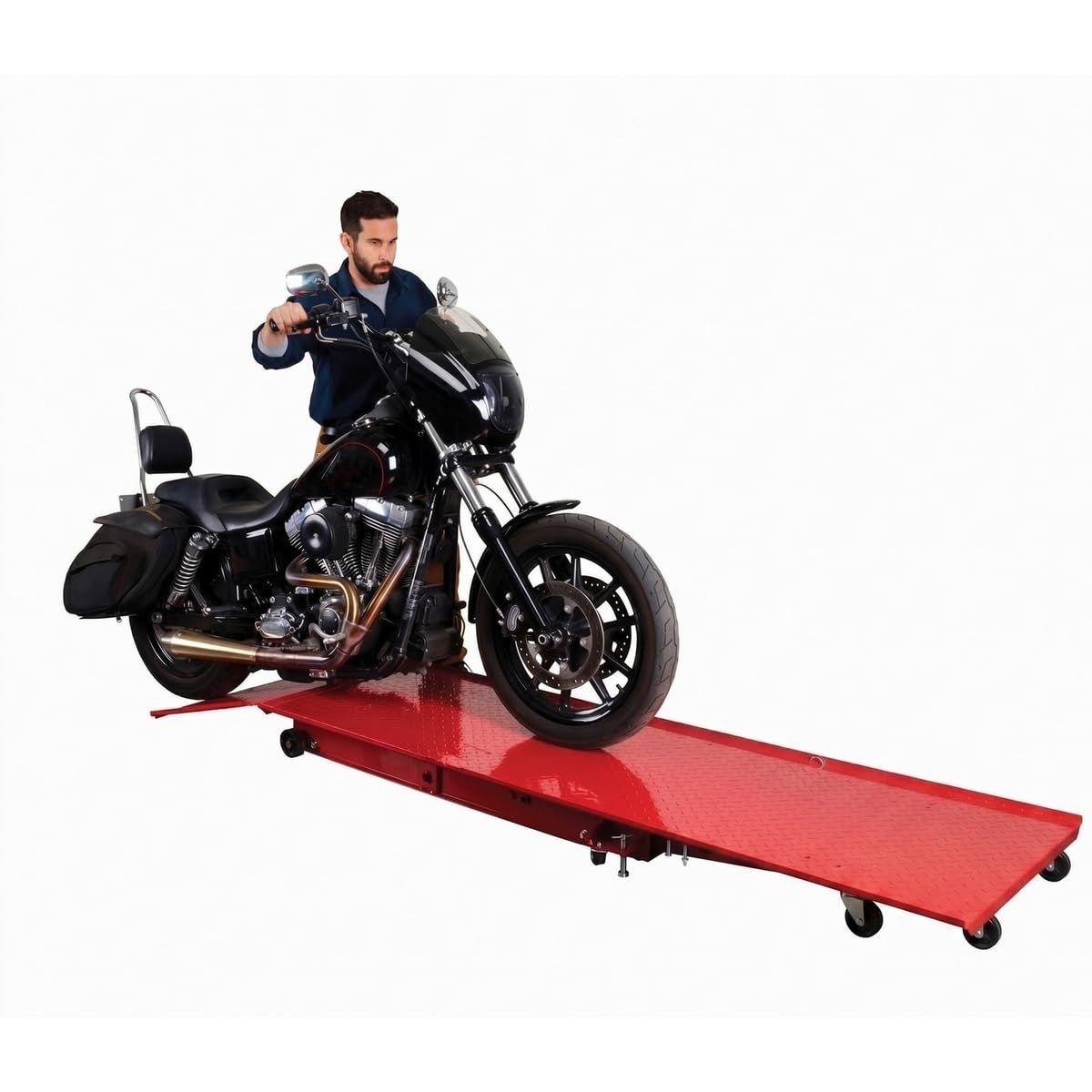 CRUIZER Ponte Professionale Sollevatore Idraulico Moto Scooter Pompa Pedale 450 kg