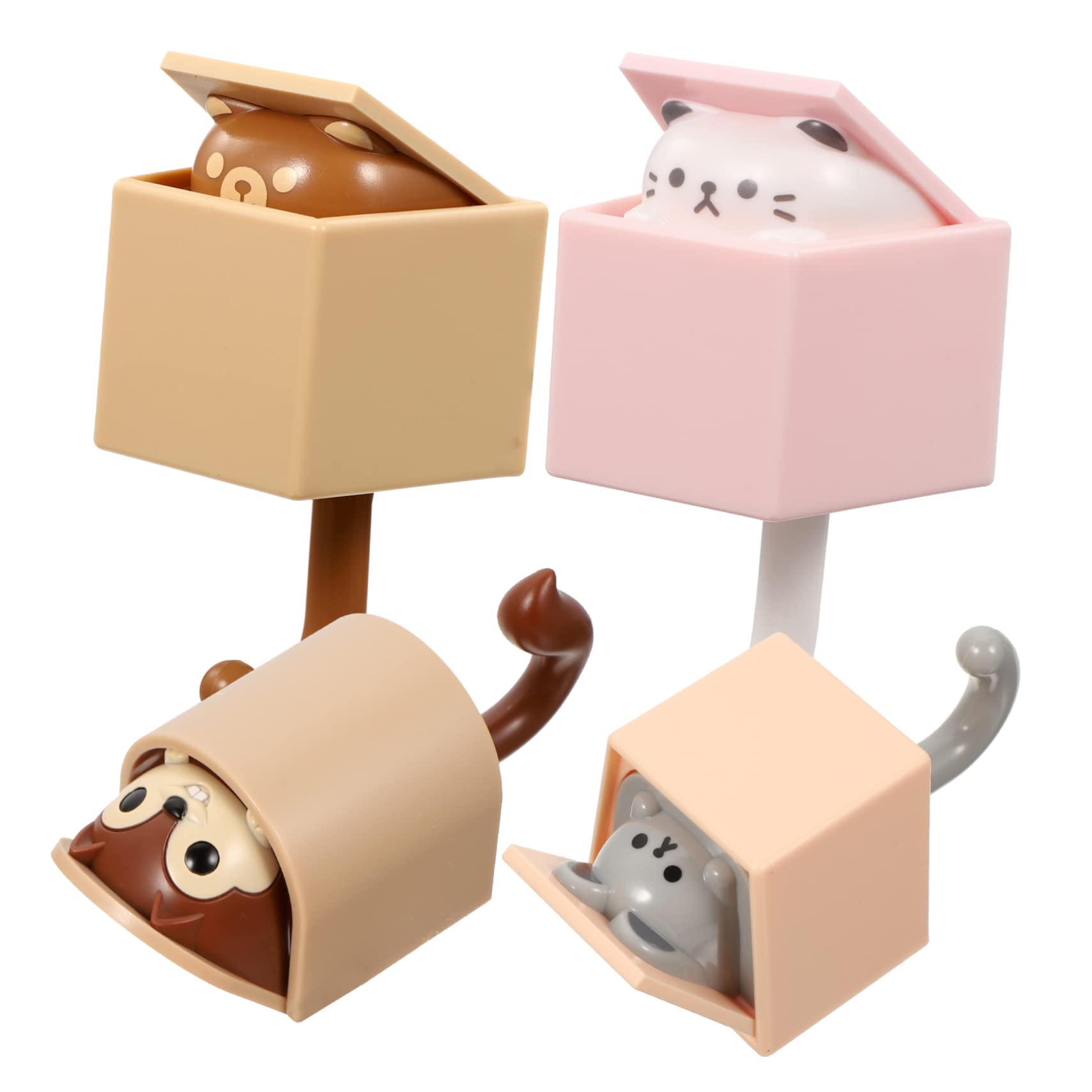 Luxshiny 2 Series Ganchos De Pared Adhesivos De Animales Colgadores Decorativos De Pared Para Abrigos Y Llaves Diseño Infantil Naranja Café Marrón Y Rosa Para Baños Y Entradas 4 Piezas X 2