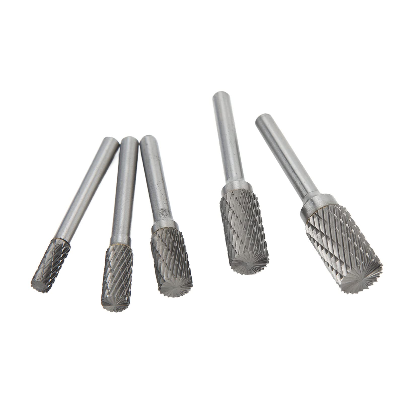 Set di Lime Rotanti per Frese in Metallo Duro a Doppio Taglio, Lavorazione dei Metalli Ad Alta Durezza, Intaglio del Legno per Saldatura, Fusione, Molatura, 5 Lime Rotanti per Ingegneria di