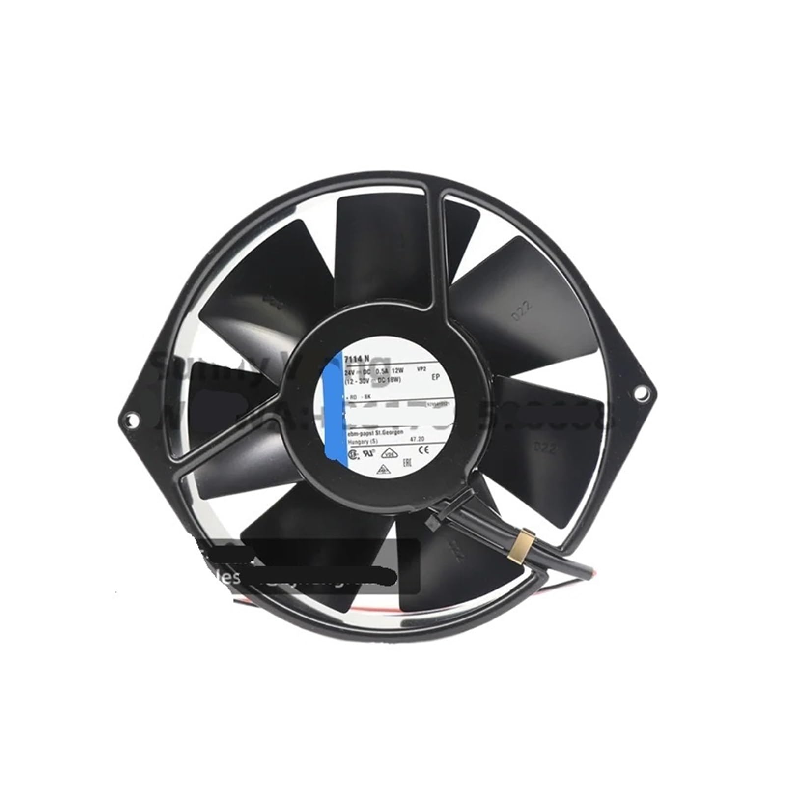 YACODLUL 7114N 7114NU 7114NH 150x38mm 24V DC 12W 308m3/h 2850rpm Ball Bearing Axial Cooling Fan