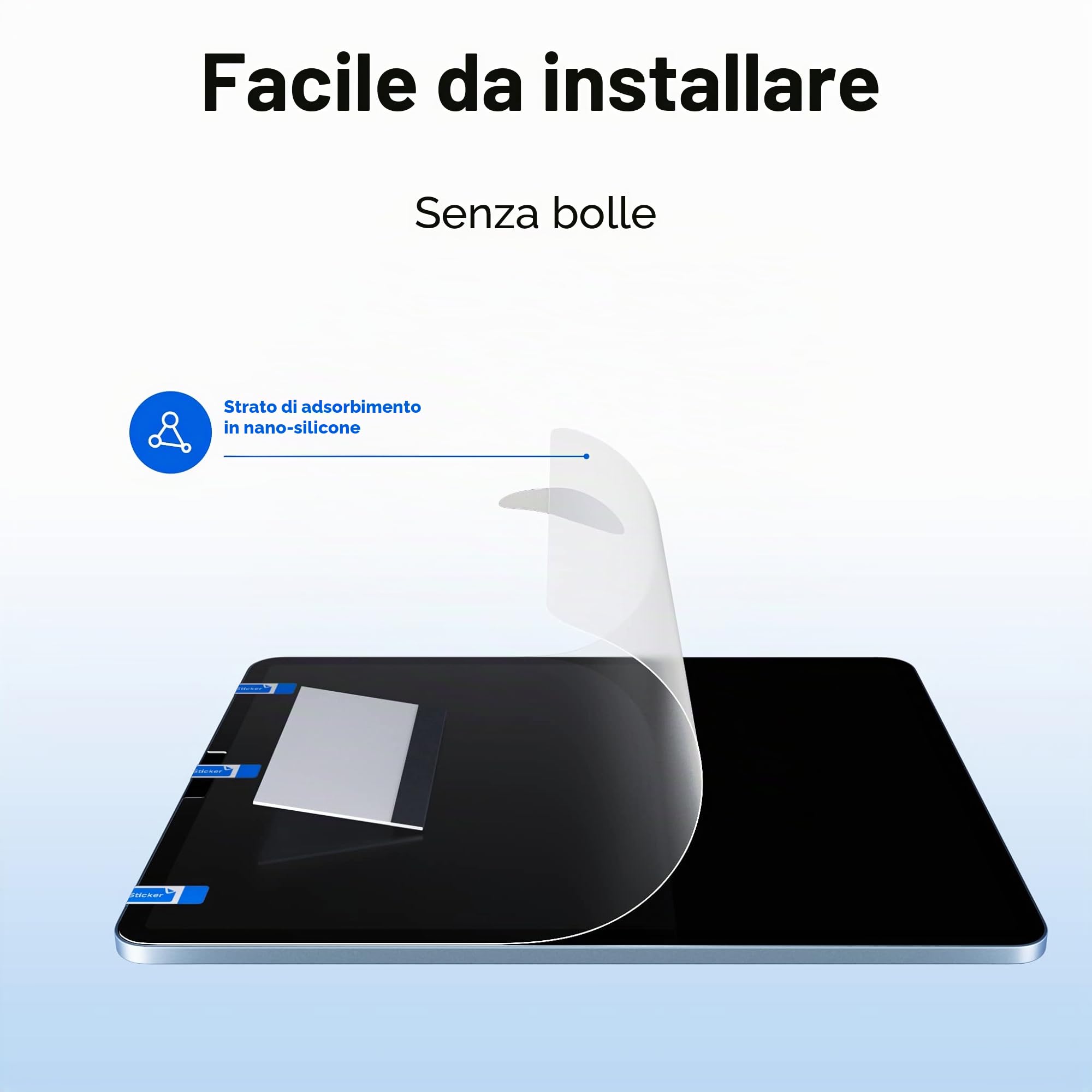 Pellicola Protettiva Effetto Carta per iPad A16 11a/10a Generazione 2025/2022 (10,9 Pollici), Protezione Schermo Opaca in Carta PET Antiriflesso Anti-impronte