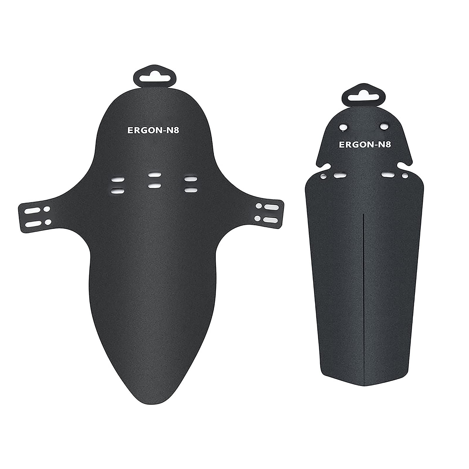 Torcarvh Bike Fender Mountian Bike Fenders 26'' Front Rear Bike Mudguard Removable Bicycle Dirt Guard for Road Cycling Mountain MTB (Black-Fish Shape)