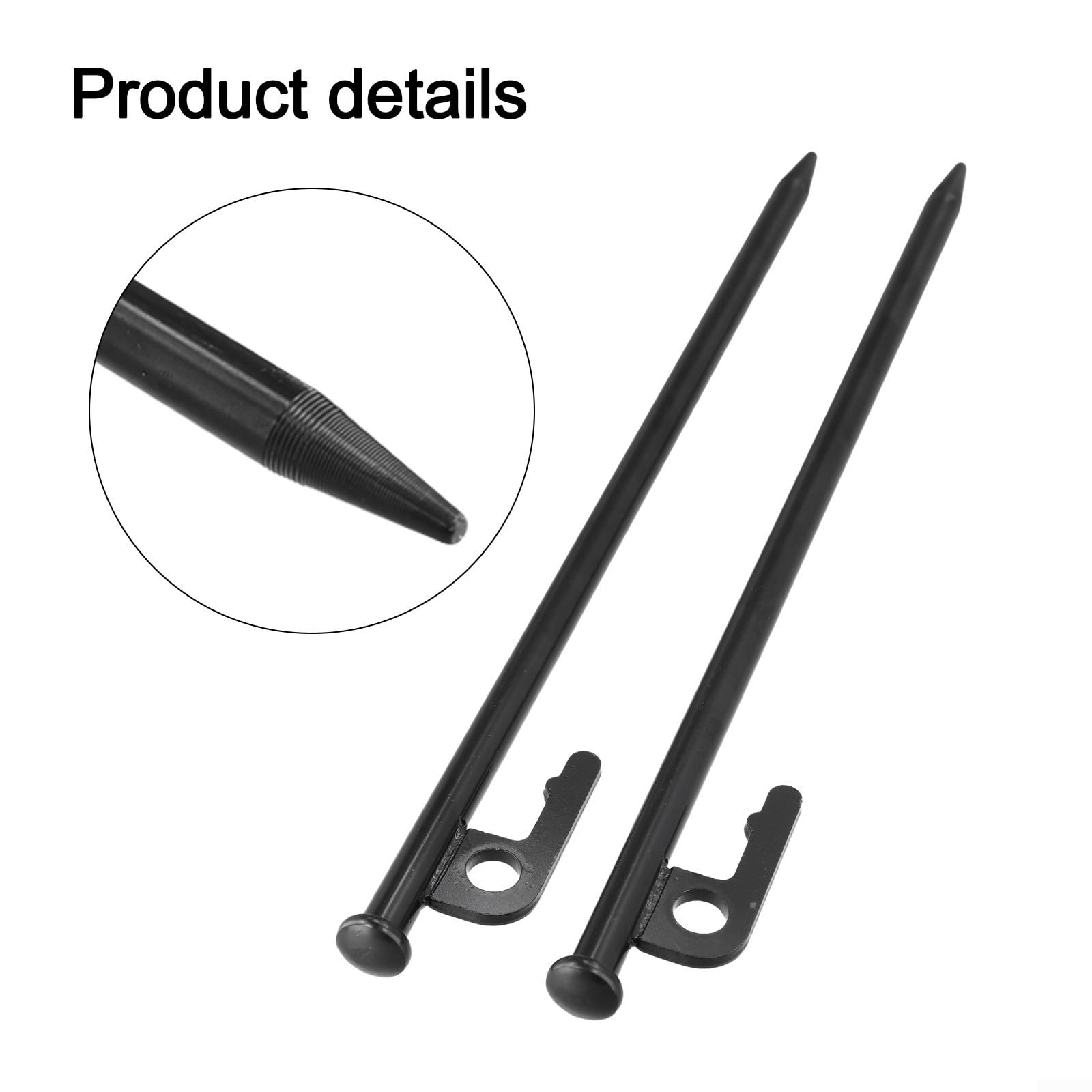 Estacas de tienda de campaña de 30 cm de diseño fácil para un anclaje seguro en climas ventosos y condiciones desafiantes del suelo