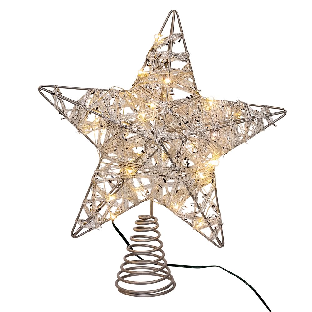 Guirnalda de luces LED de estrella para corona navideña y decoración del hogar