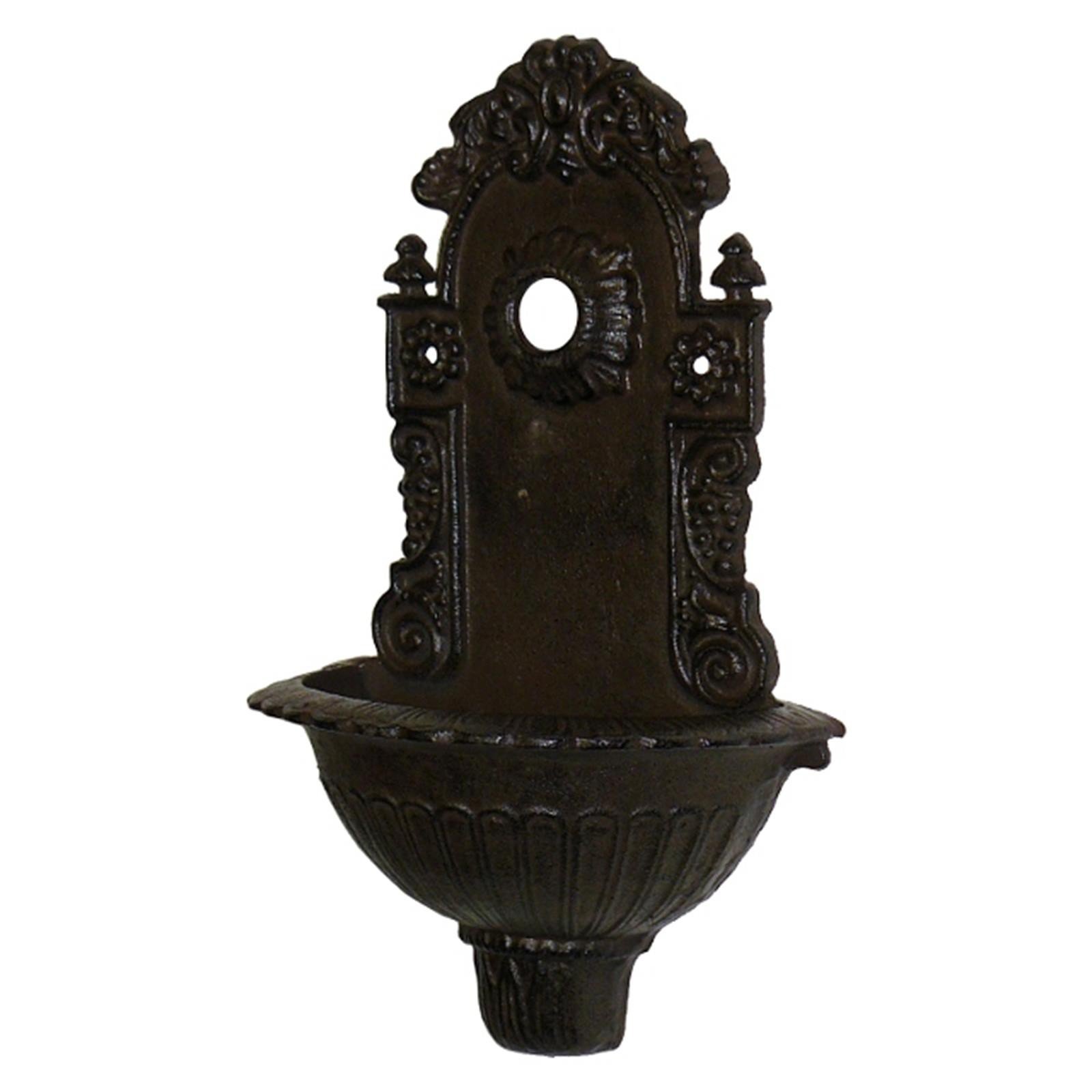 Nostalgie Antik Wasch Becken Wand Brunnen Garten Eisen Deko Brunnen