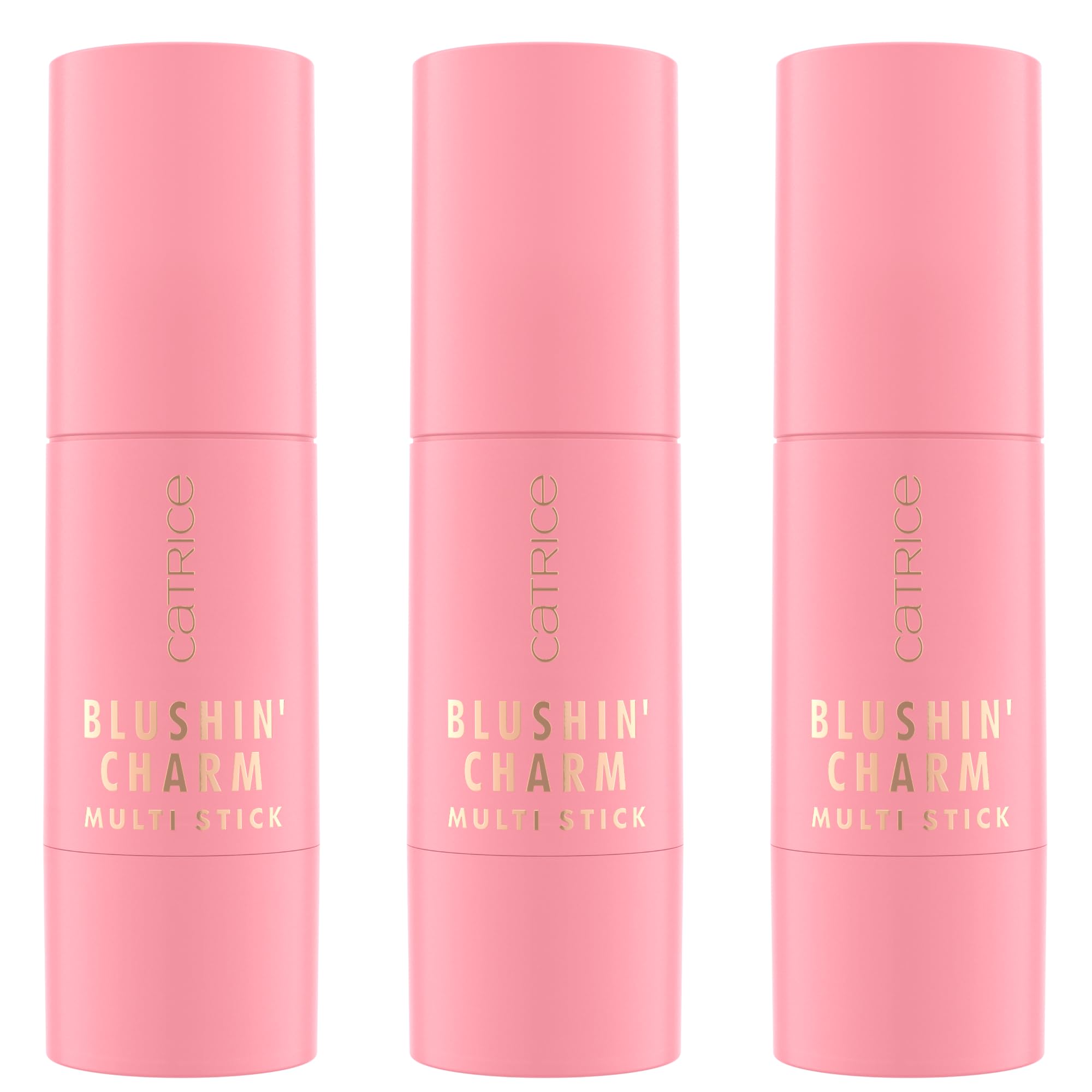 Catrice Blushin' Charm Multi Stick, Rouge, Nr. 040, Pink, sofortiges Ergebnis, natürlich, strahlend frisch, vegan, ohne Parabene, ohne Mikroplastikpartikel, Nanopartikel frei, 3er Pack (3x5.5g)