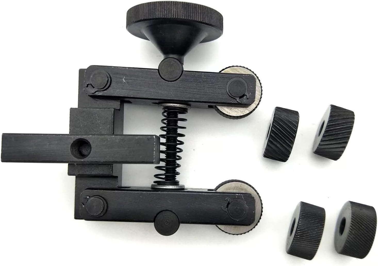 プロフェッショナルクロスナーリングデバイス1.0mm標準間隔ダブル調整可能なローラーアクセサリモデルを作るアルミニウム合金ナーリング