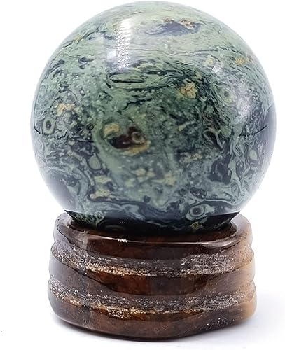 Miniatura 5 de Soportes de piedras preciosas de huevo de cristal, esferas, globos de cristal, base de lentes para 0.787-2.362 in (1 ojo de tigre + 1 amatista)