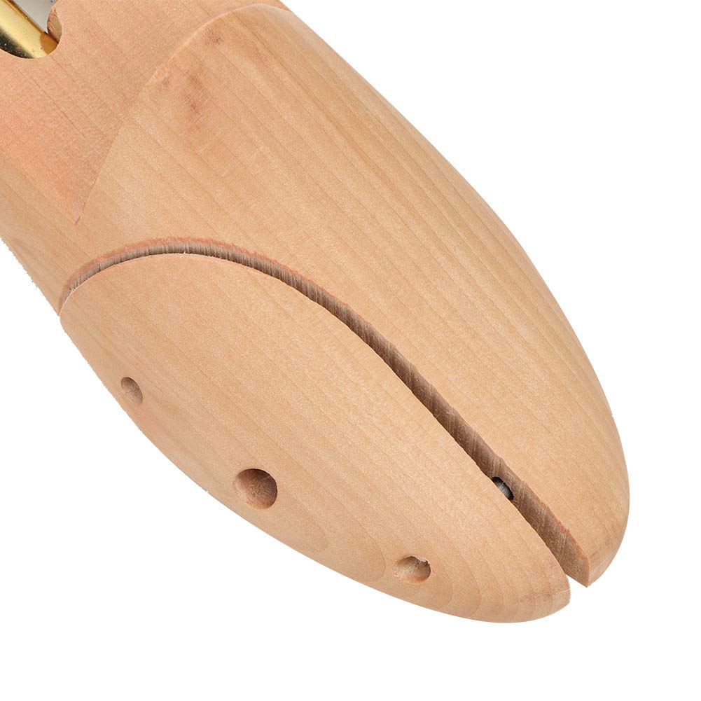 2 Piezas de Madera Ajustable árbol de Zapatos para Hombres Mujeres Tamaño 43 44 Madera de Cedro con Resorte Antiarrugas Moldeador de Zapatos para Zapatillas de Cuero (45 46)