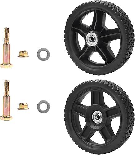 Parts Camp Kits de ruedas de cortacésped Ruedas de 6 pulgadas para cortacésped ruedas de carro de 6 pulgadas (juego de 2)