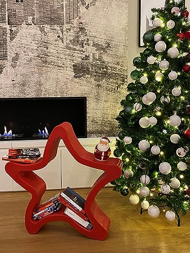 Kloris Espositore a stella mod.Diva decorazione per feste allestimenti vetrine e sweet table in polietilene Made in Italy cm 78x16x74 h