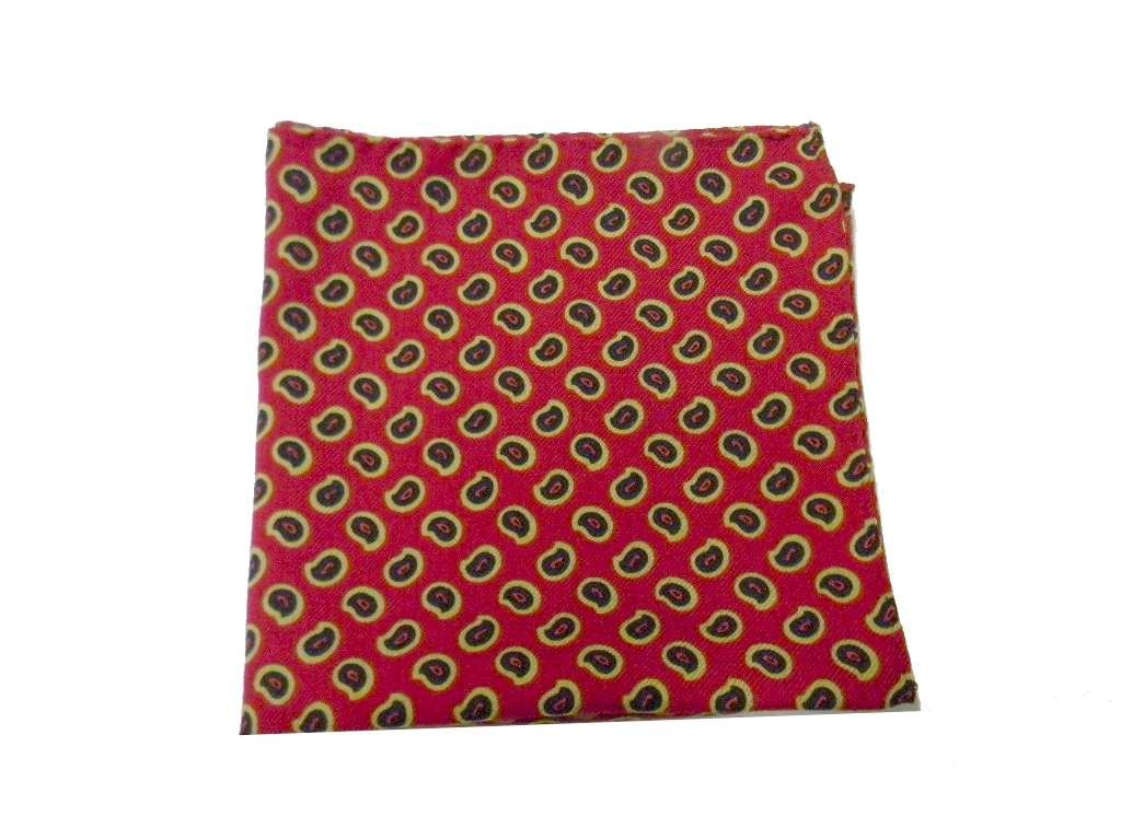Avantgarde Fazzoletto da taschino uomo pochette in pura lana made italy bordi rifiniti a mano