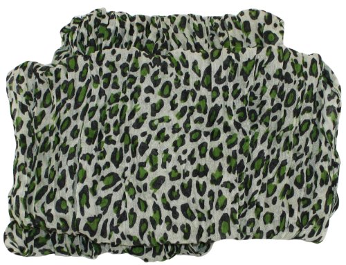 Ted And Jack - Classic Leopard Print Fashion Scarf In Green #TOP2