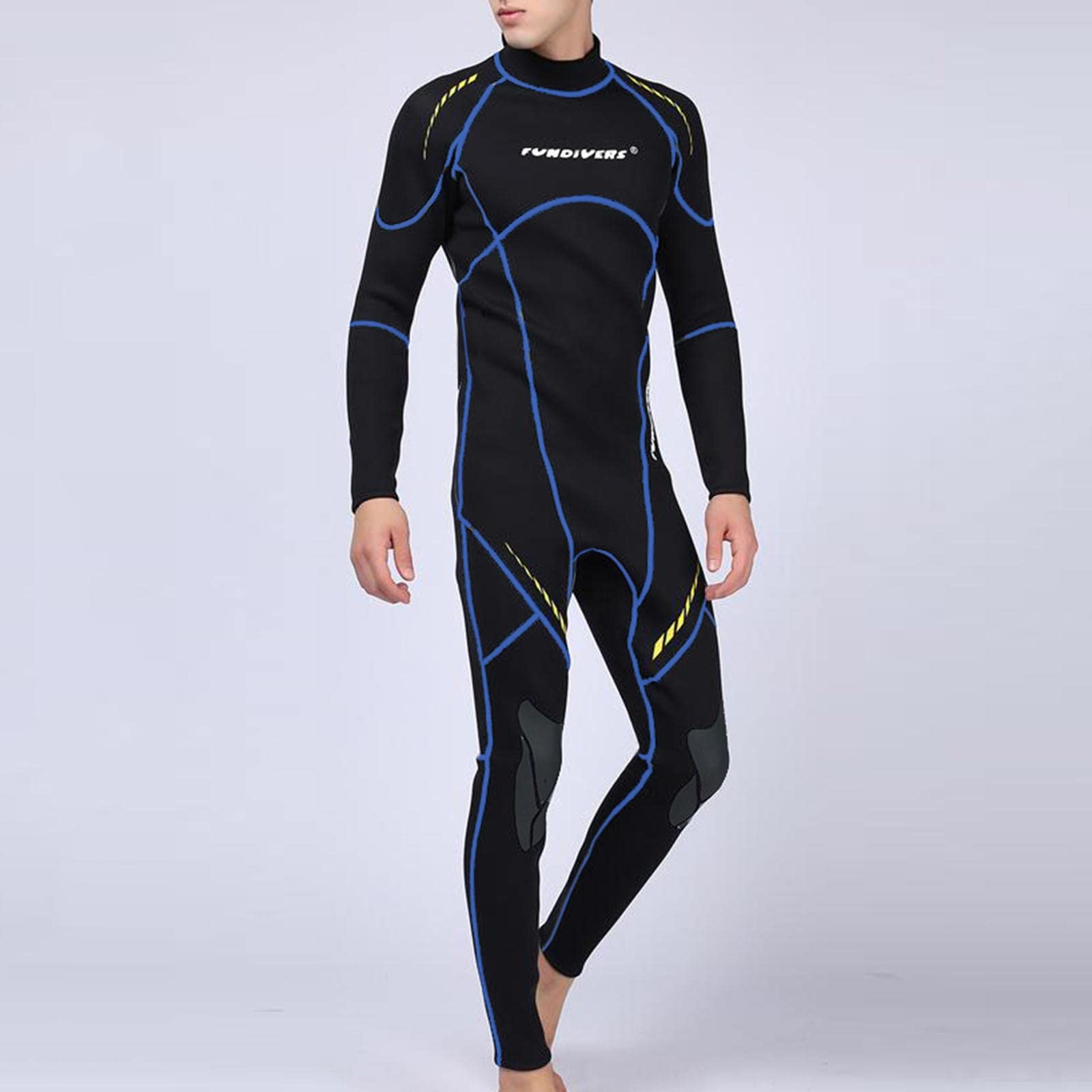 LICHTS 3mm Men Scuba Wetsuit Back Zip Diving Rash Guards Surfing Swimming Scuba XXXL-picture-29