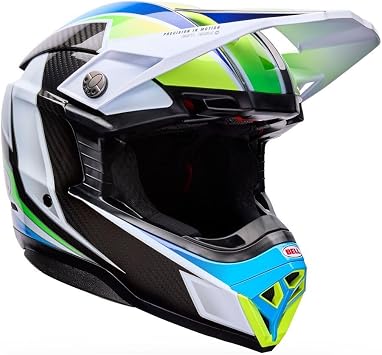 Bell Helmets Moto-10 Spherical - White/Blue, Medium