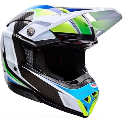 Bell Helmets Moto-10 Spherical - White/Blue, Medium