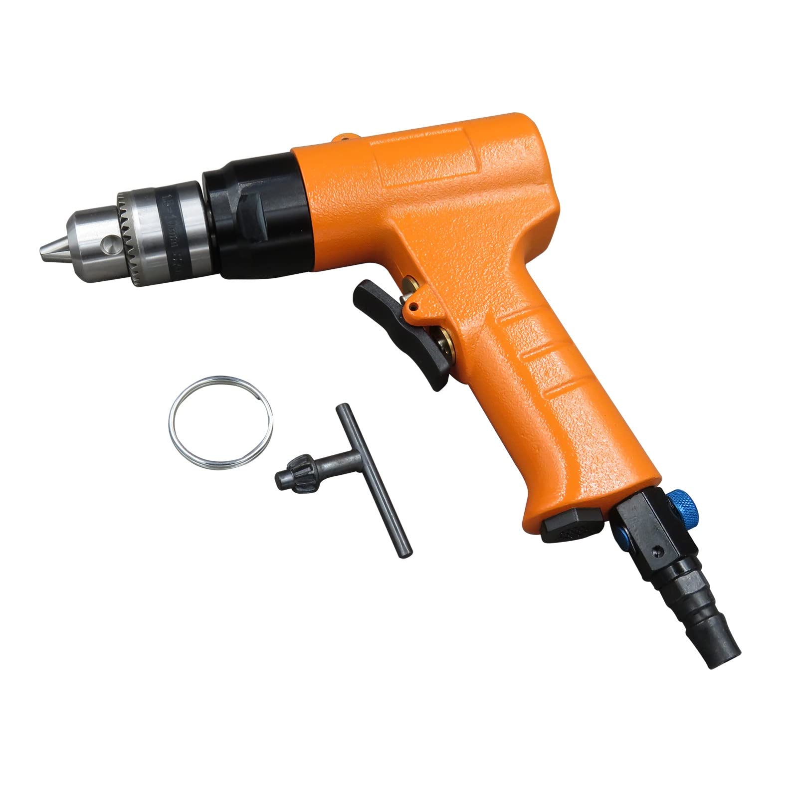 Taladro neumático reversible de 10 mm, 3/8 pulgadas, 1400 rpm