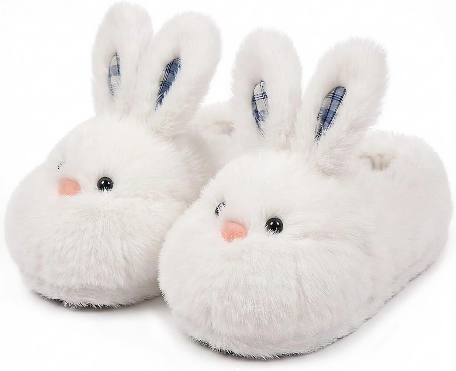 ARELUX Cute Farm Animal Slippers for Women - Fuzzy Plush Winter Bunny House Shoes with Warm Lining, Non-Slip Sole, Cozy Animal Slippers for Indoor/Outdoor