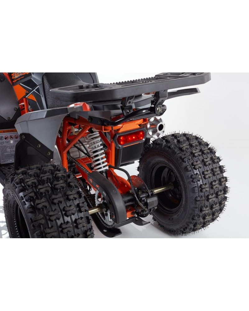 T-MOTO - Maxi Quad Adulti SportMaxx 125cc - Mezzo per Ragazzi e Adulti, Quad a Benzina 4 Tempi uso Off Road, Semi Automatico + Retro (Nero)