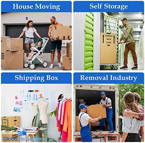 3 x Large Strong Wardrobe/Garment Double Wall Removal Boxes - 508mm x 485mm x 960mm