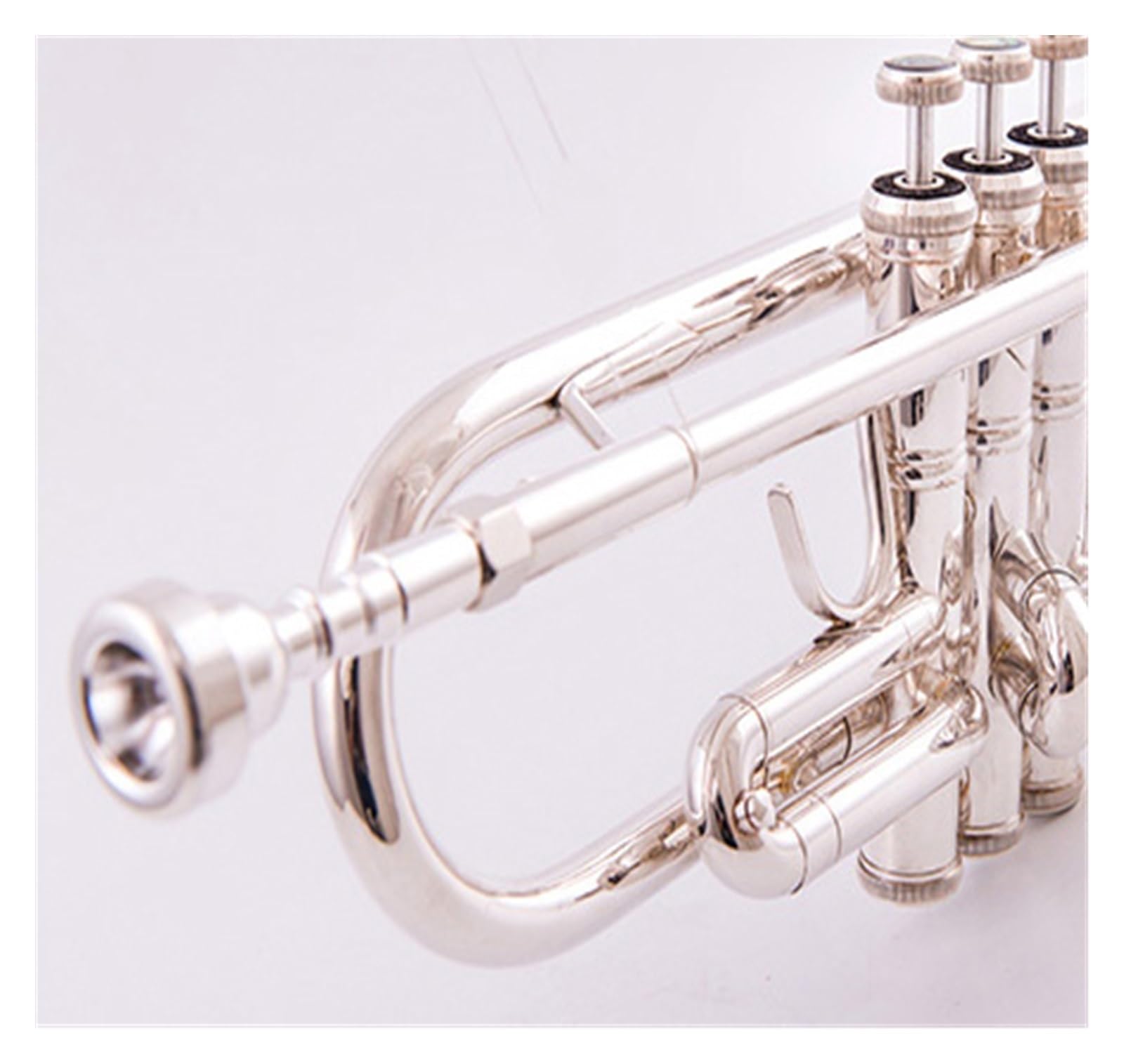 trąbka instrument Trąbka posrebrzana Profesjonalny instrument grający na trąbce B posrebrzanej dla początkujących