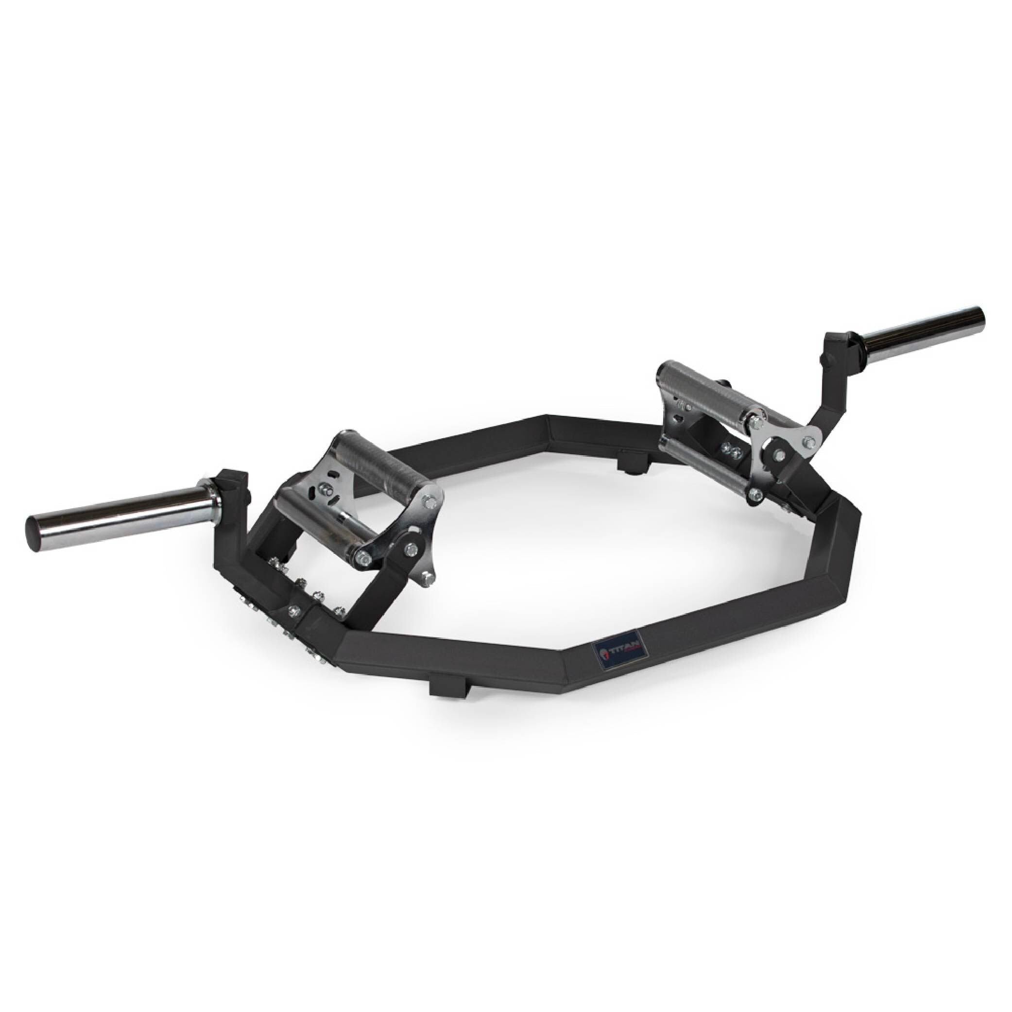 Titan Fitness EZ Load Hex Bar V2, Hexagonal Trap Bar with Tri-Grip Handles, Rated 500 LB, Specialty Olympic Barbell, Strength Training Deadlift Bar