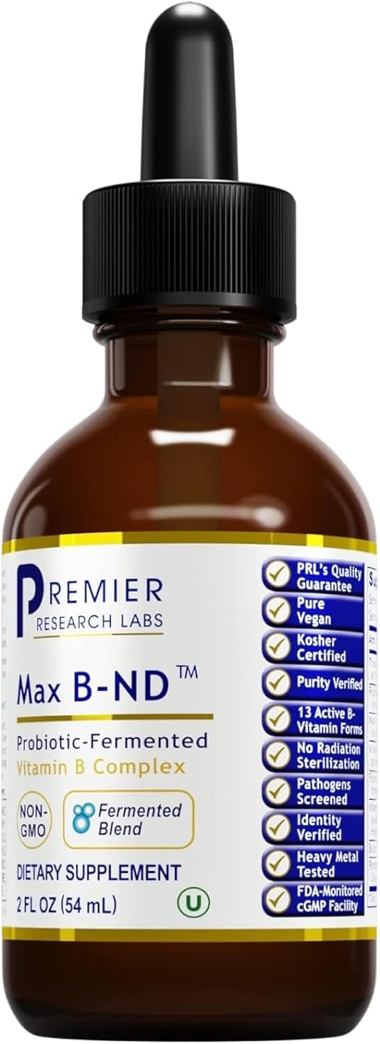 Premier Research Labs Max B-ND Liquid Vitamin - 2 fl oz 2 Fl Oz (Pack of 1)