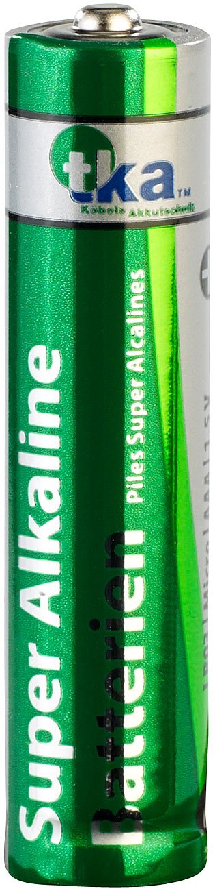 tka Köbele Akkutechnik batteria AAA micro: Set di 200 batterie super alcaline tipo AAA/Micro, 1,5 V (batteria tipo)