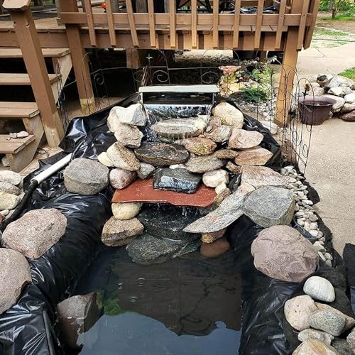 Revêtement de bassin en polyéthylène haute densité durable et imperméable, parfait pour les étangs extérieurs, doublure de bassin préformée, facile à couper et à installer, idéal pour les étangs à
