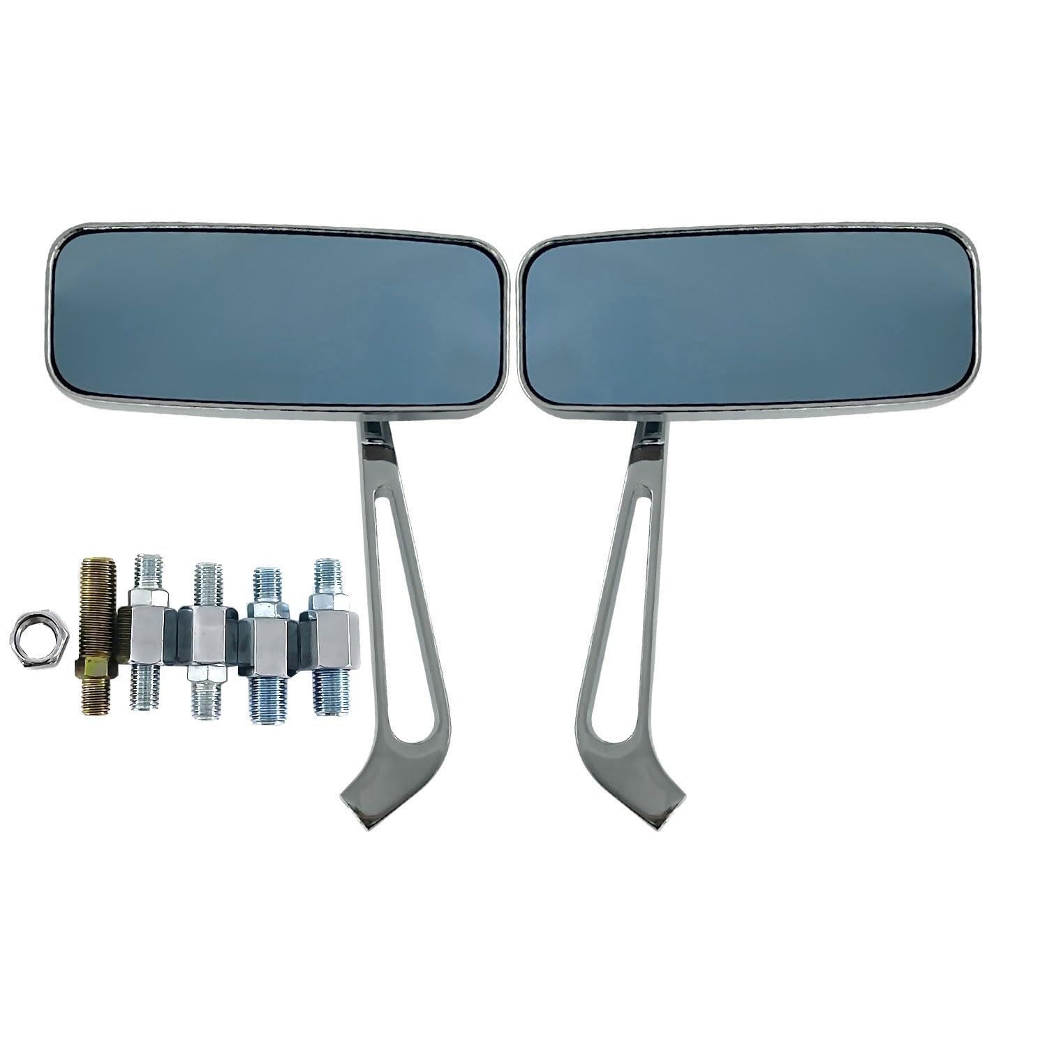 Miroir Moto Pour Suzuki Chrome universel 8MM 10MM rétroviseur latéral sport vélo moto miroir Moto Rétroviseur Miroir