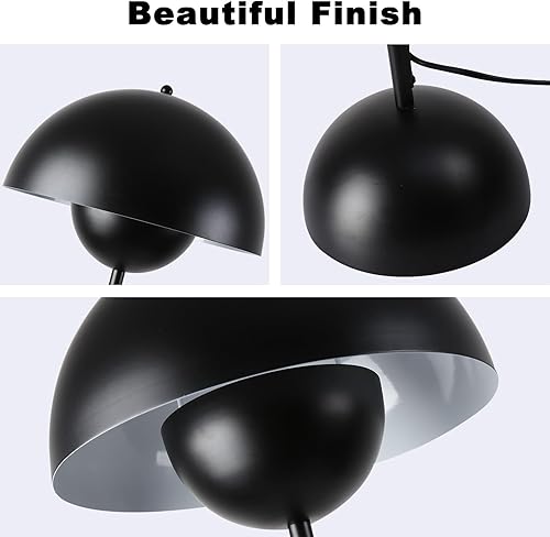 Miniatura 5 de COSYLUX Lámpara de pie moderna para sala de estar, lámpara de pie alta industrial para dormitorio, pantalla de metal reflectante, lámpara de pie de