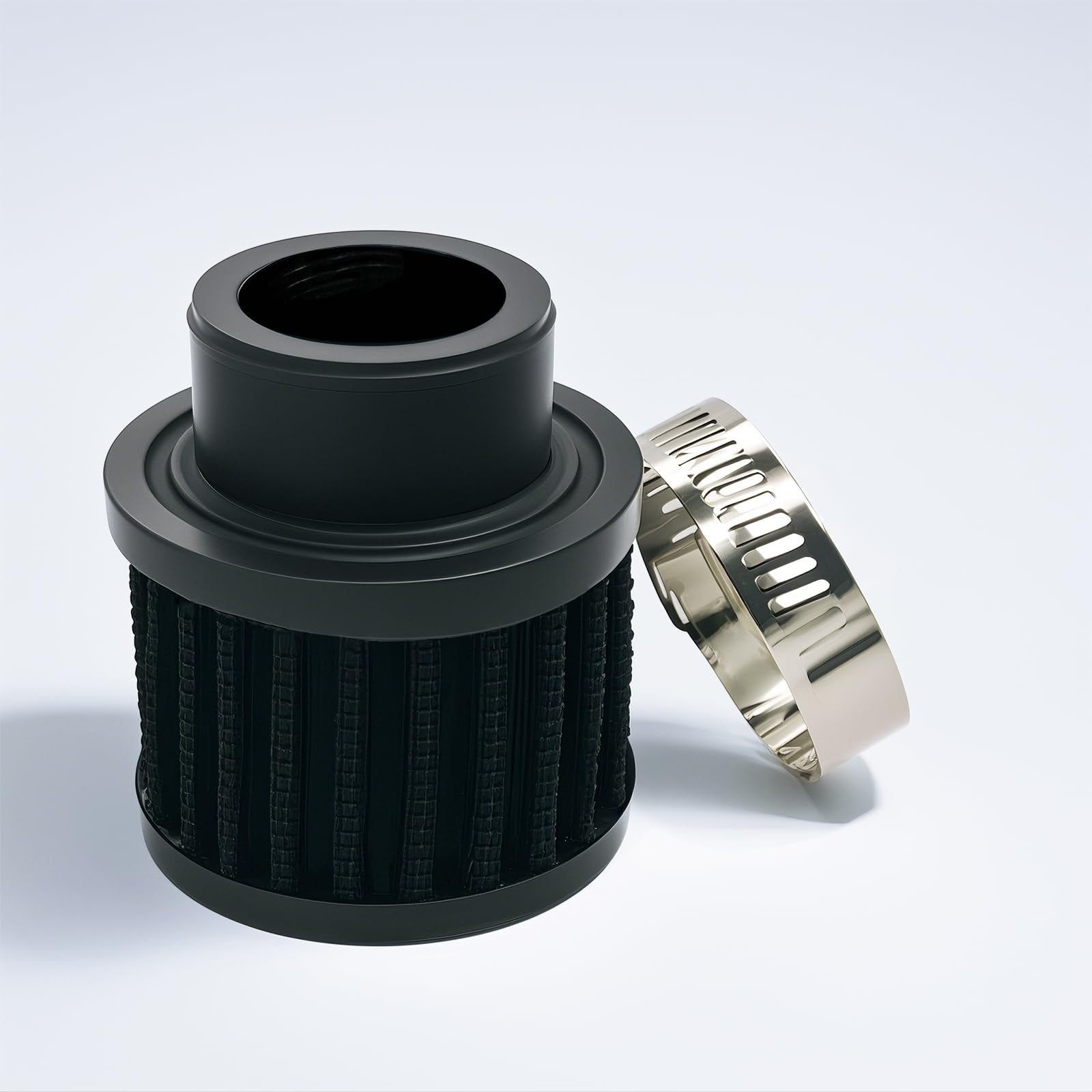 Air Intake Filter - 1" Universal Breather Filter, Automotive Cold Air Filter, Car Valve Cover Oil Breather Turbo Vent Crankcase Cleaner Accessory,