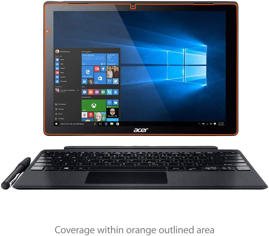 BoxWave Screen Protector Compatible With Acer Switch Alpha 12 (SA5-271) - ClearTouch Crystal, HD Crystal Film Skin to Shield Against Scratches