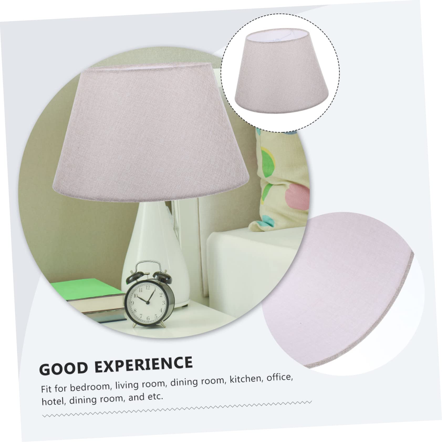 Lampenabdeckung, Lichtschirm Tischlampe Pendellampe Lampenschirm Tischplatte Dekor(Beige)