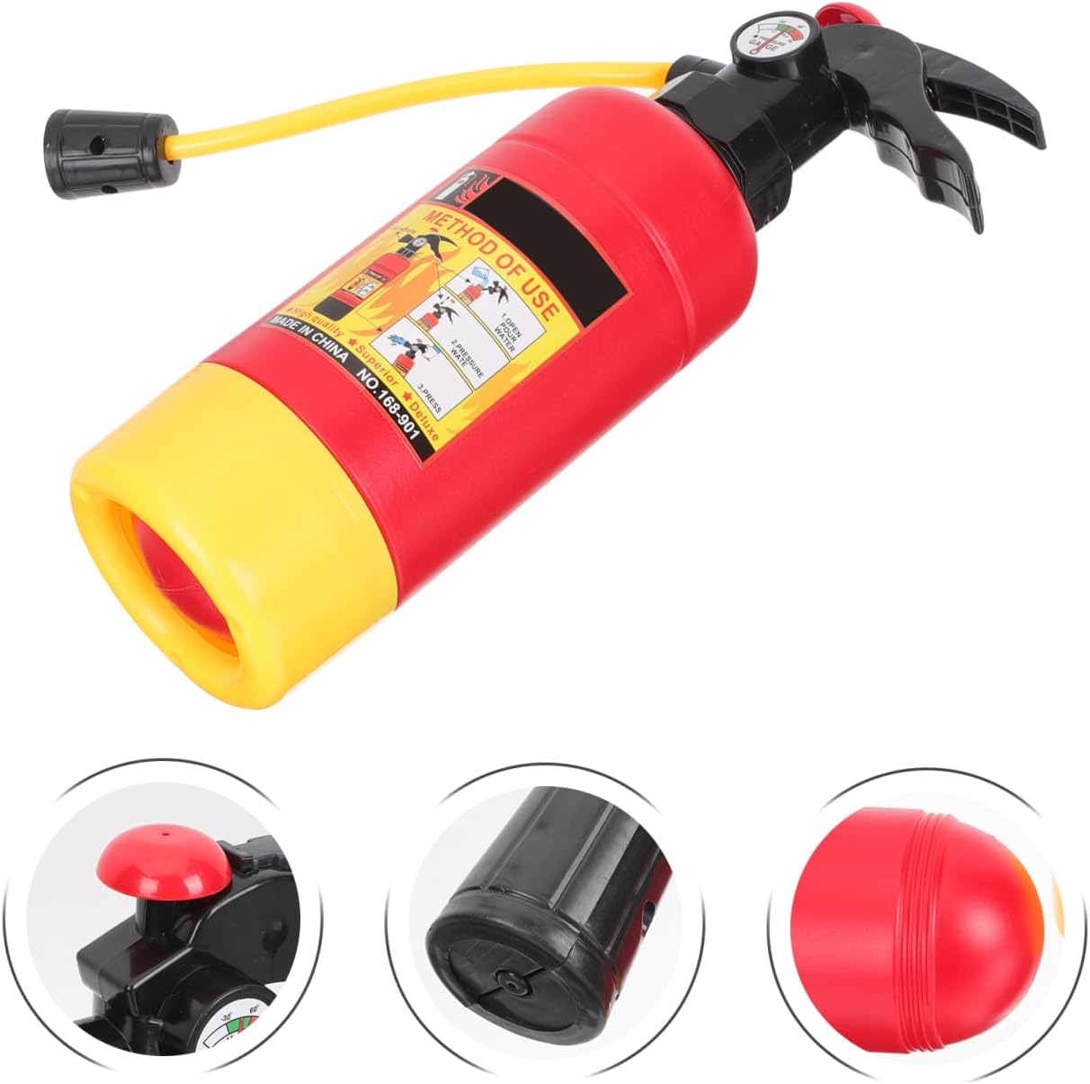 Angoily Realistic Mini Fire Extinguisher Toy, Portable Water Spraying Fire Extinguisher for Boys and Girls, Water Gun for Summer Outdoor Plaything, Beach Fun, Cosplay Props, Swimming Pool