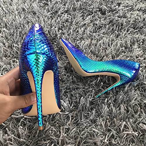 Bopchk Shoes Woman High Heels Womens Lady Pumps High Heel Shoe Ladies Shoes Snake Printed Women Pumps 8 10 12 cm2