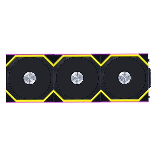 Lian Li UNI Fan SL Wireless (Reverse Blade) 120mm ARGB Fan - Triple Pack - 2.4 GHz Wireless Signal for RGB & Fans Control - Daisy-Chain Design - Controller Included and Required - Black (12RSL1W3B)