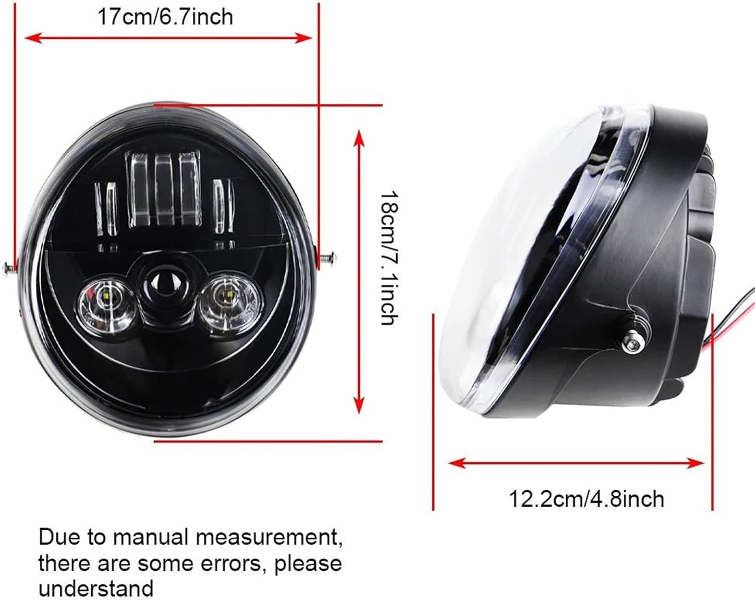 オートバイ用プロジェクターヘッドライト VRod VRSCF VRSC VRSCR 2002-2017 60W Vrod フロントヘ