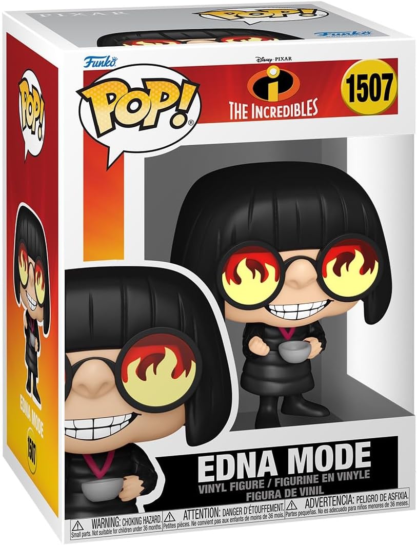 Pop! Disney: Incredibles 20th - Edna Mode - Disney Pixar: the Incredibles - Collectable Vinyl Figure - Gift Idea - Official Merchandise - Toys for Kids & Adults - Movies Fans