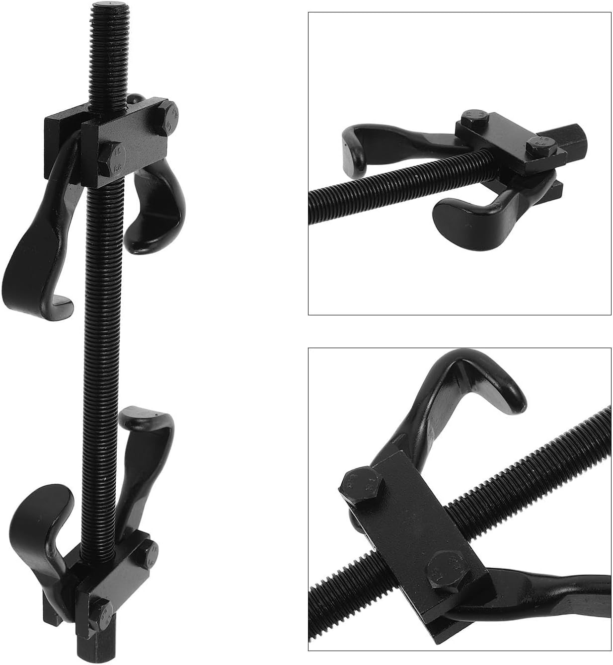Mobestech Heavy-Duty Auto Coil Spring Compressor Tool for Suspension Repairs and Shock Absorber Maintenance, Steel Construction with Black Finish, Reliable Performance and Rust Prevention