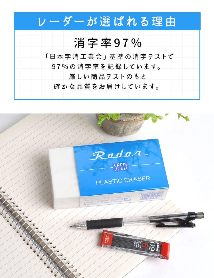 新品未開封超ビッグサイズ SEED Radar 字消し S-10000 Amazon | シード 消しゴム レーダー10000 S-10000