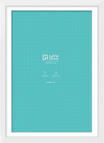 Vista 66 de LaVie Home - Portarretratos de 18 x 24 pulgadas, fotos de 16 x 20 pulgadas con paspartú, de 18 x 24 pulgadas sin paspartú, plexiglás pulido, Negro