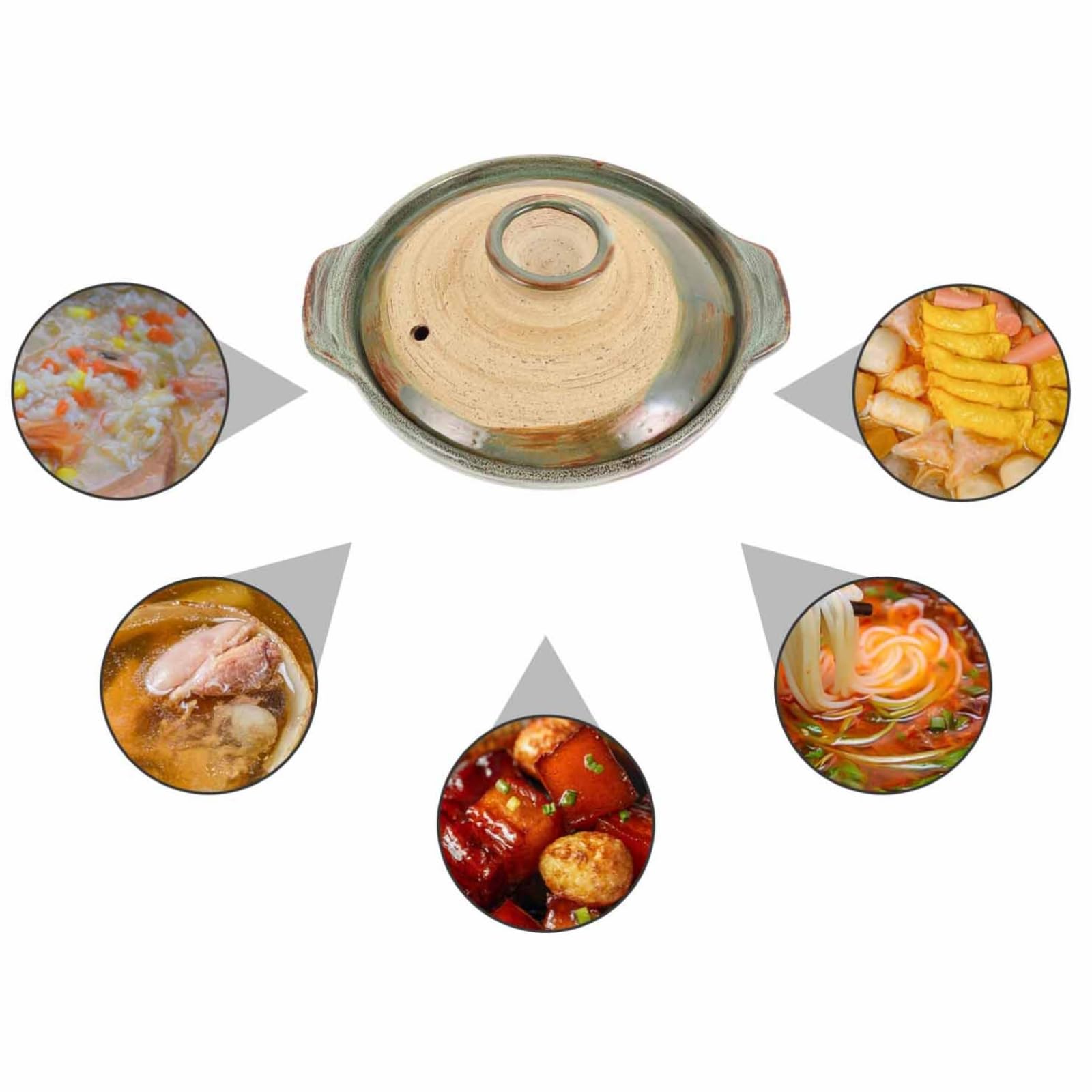 ceramiczny garnek, Ceramiczny garnek do gotowania Gliniane naczynie żaroodporne
