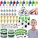 Mishopy 84Stück Fußball Kindergeburtstag Mitgebsel Trillerpfeife Flummi Schlüsselanhänger Trophäen Tattoo Aufkleber Silikonarmband Partei Geschenk Taschen Mitgebsel Fussball Geschenke Jungen